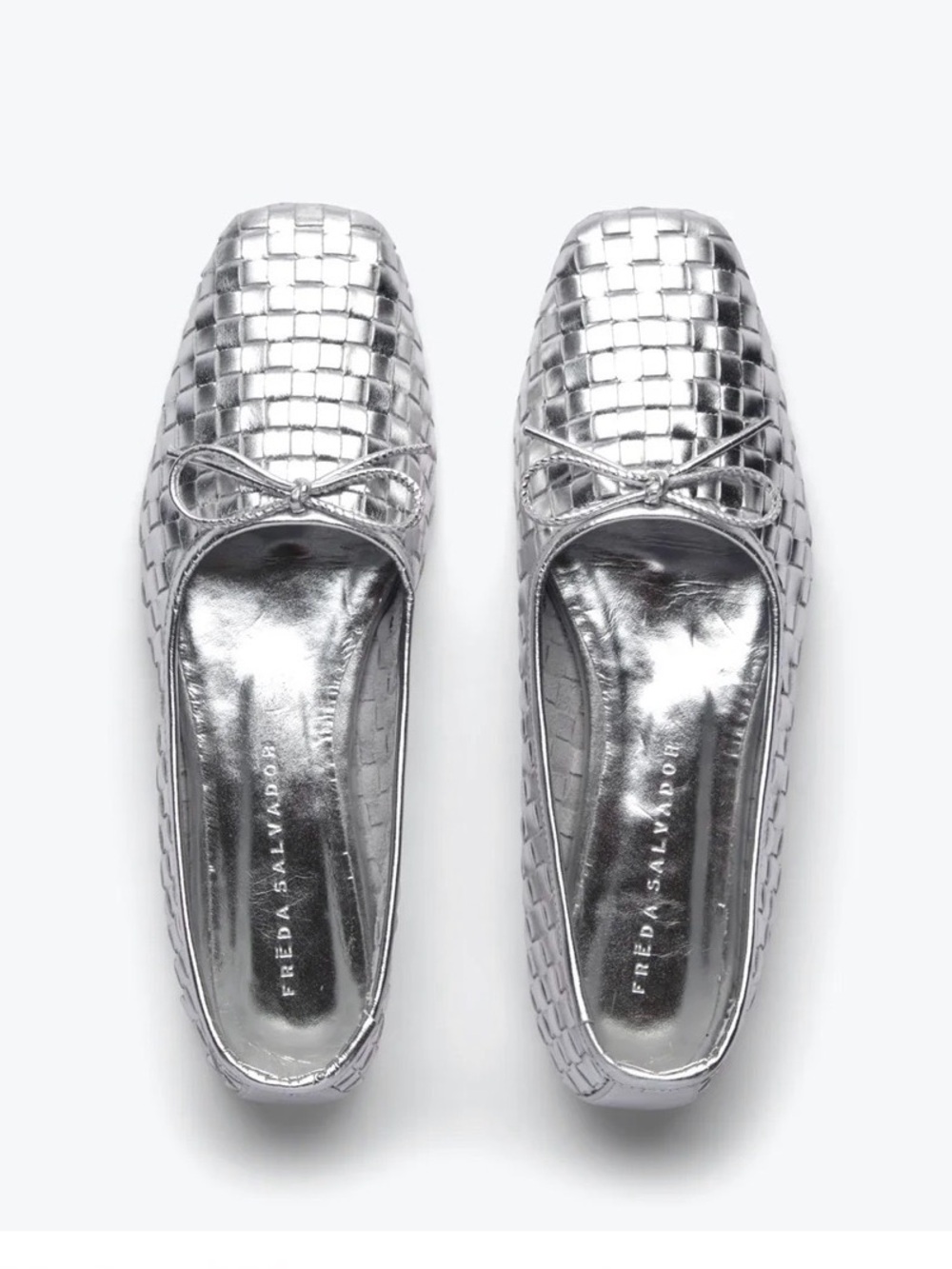 Freda Salvador Jada Square Toe Ballet Silver